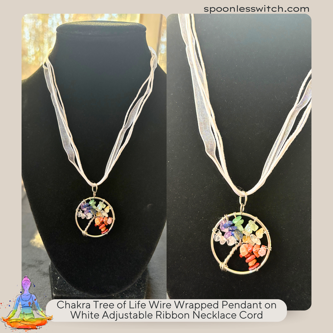 Chakra Tree of Life Wire Wrapped Pendants