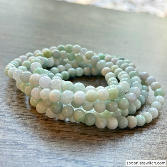 Burma Jade Gemstone Stretch Bracelets