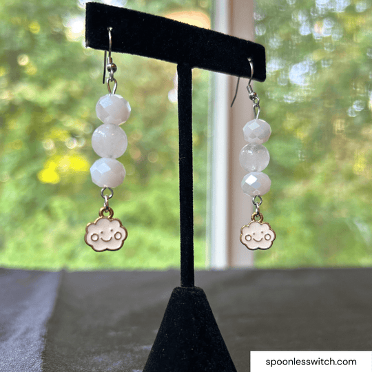 Rose Quartz Cloud Earrings