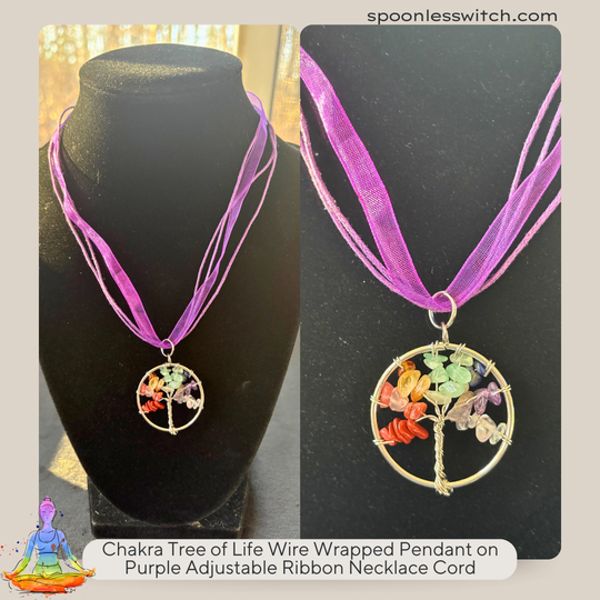 Chakra Tree of Life Wire Wrapped Pendants