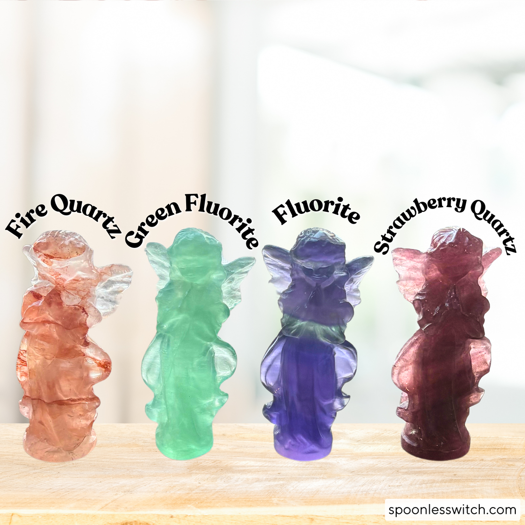 Enchanting Gemstone Angel Statues for Serenity