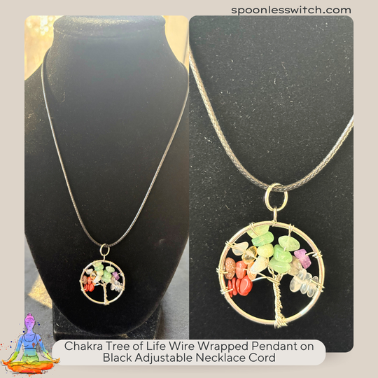 Chakra Tree of Life Wire Wrapped Pendants