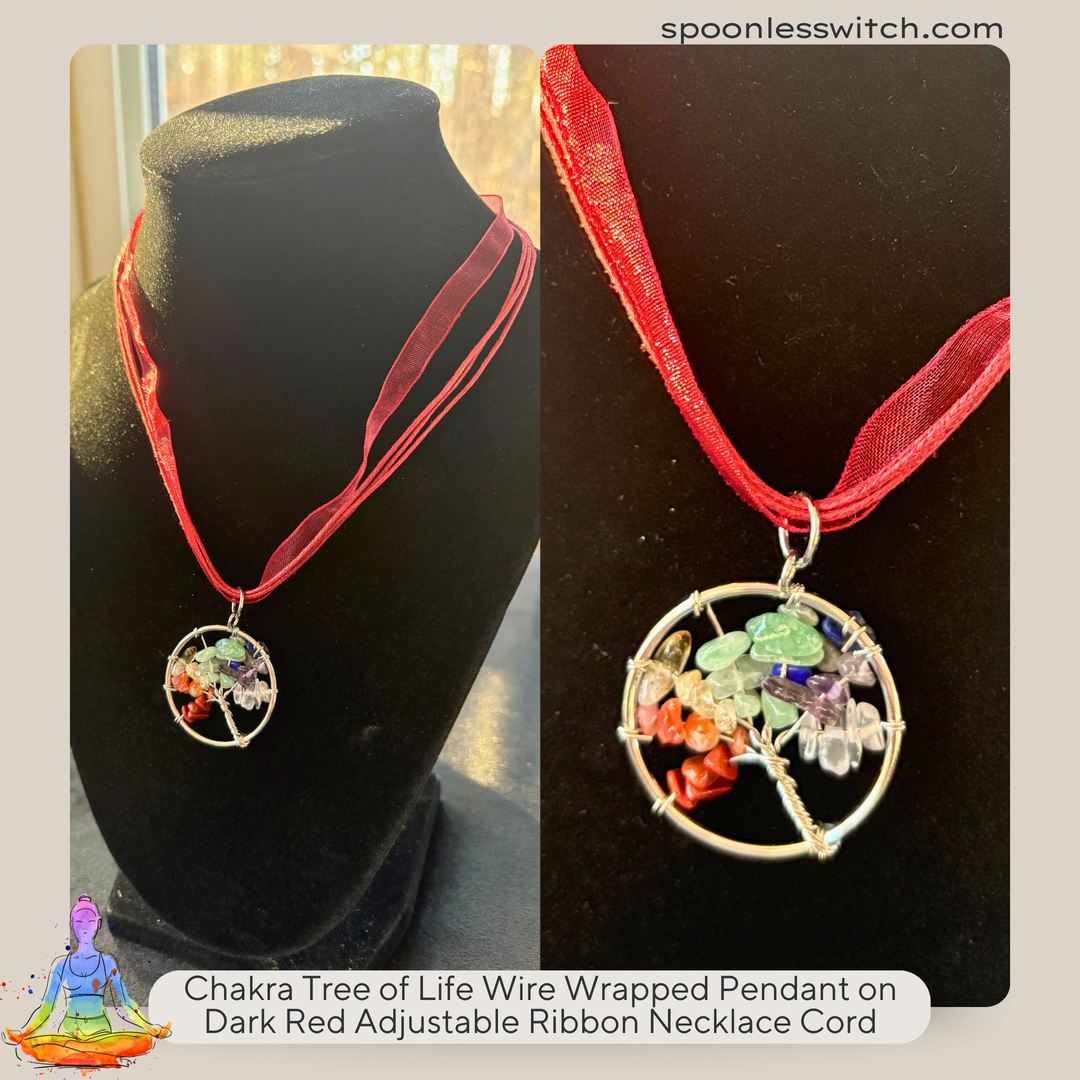 Chakra Tree of Life Wire Wrapped Pendants