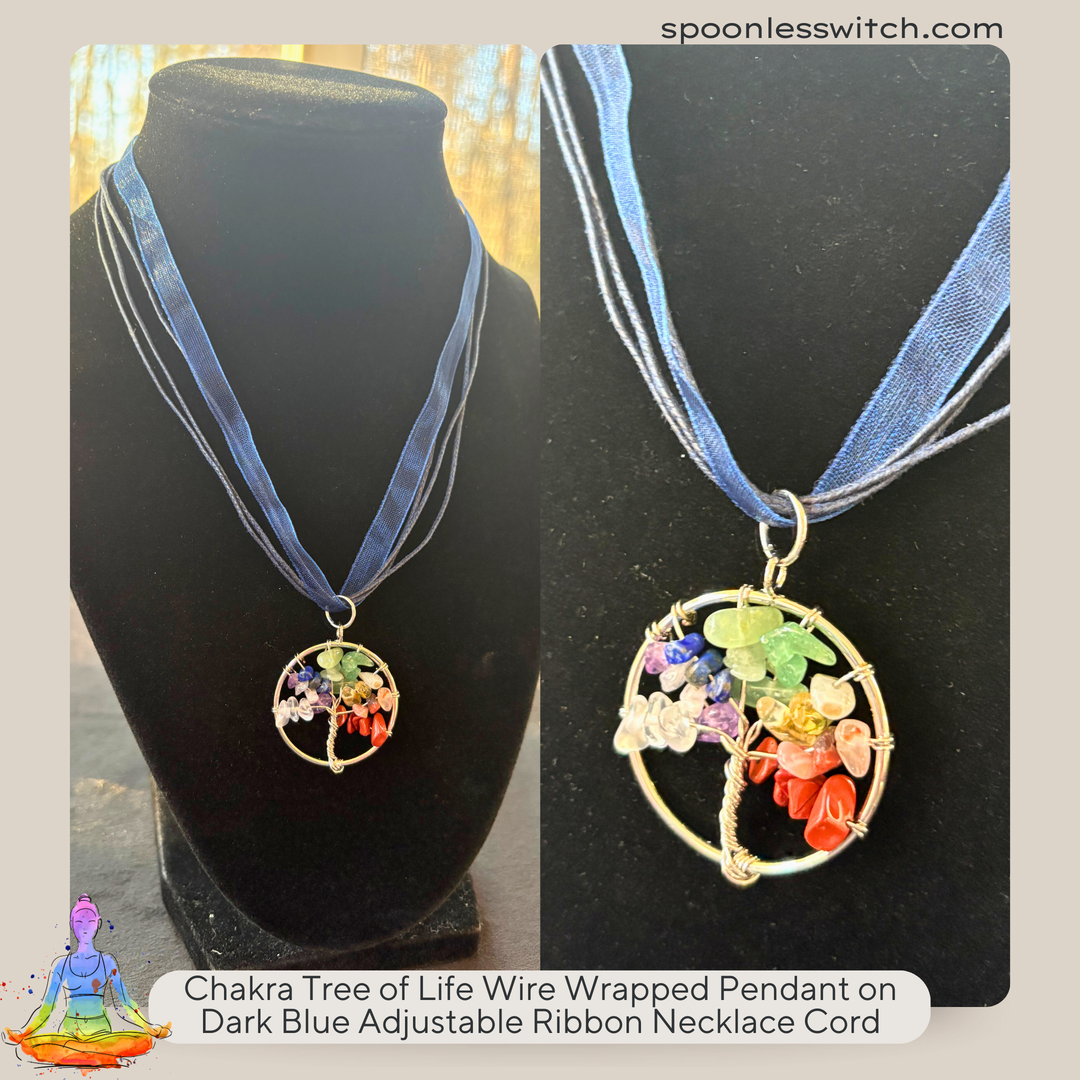 Chakra Tree of Life Wire Wrapped Pendants