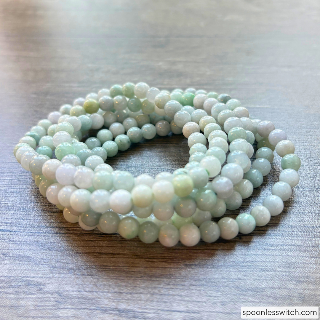 Burma Jade Gemstone Stretch Bracelets