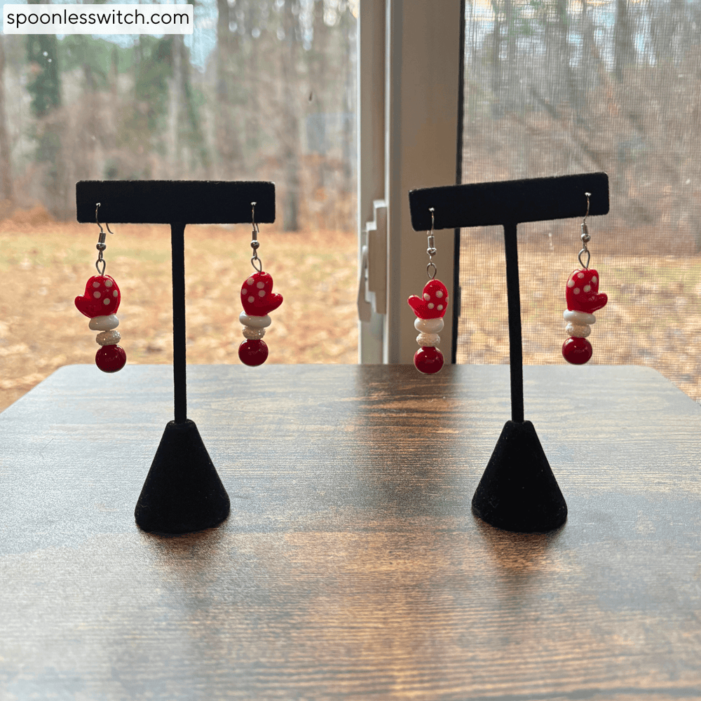 Winter Mitten Christmas Holiday Earrings