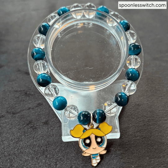 The Powerpuff Girls Jewelry Sets, Bubbles, Galaxy Tiger’s Eye