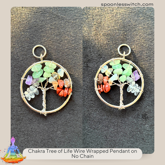 Chakra Tree of Life Wire Wrapped Pendants