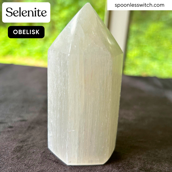 10cm Polished Selenite Point / Selenite Obelisk