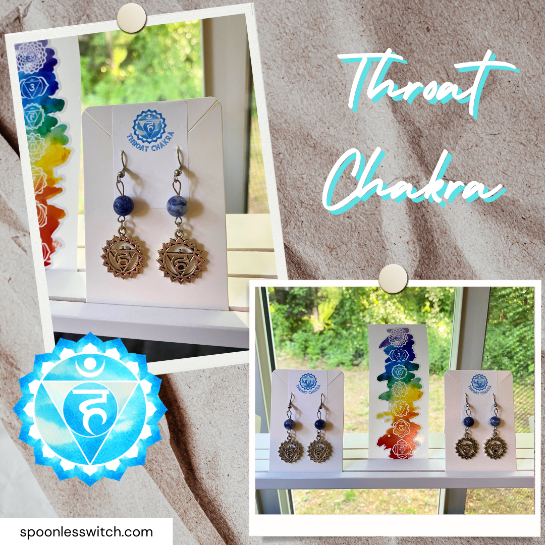 Sodalite Throat Chakra Earrings